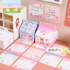 新型韓系ins風便箋本可愛い少女心小清新便箋学生創意アニメ便箋紙