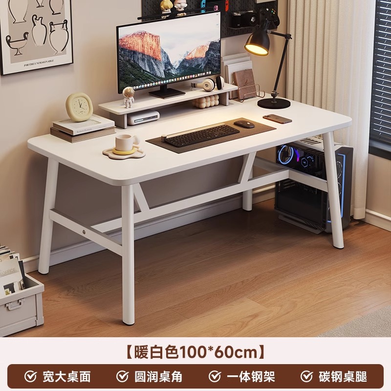 Mesa de oficina mesa de trabajo minimalista moderna rectángulo simple casa de alquiler mesa y silla escritorio de computadora dormitorio escritorio para el hogar