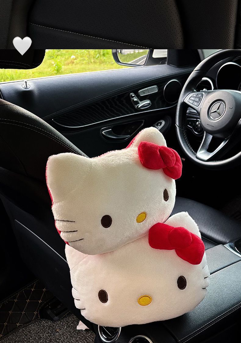 Car Headrest Neck Pillow Creative Car Cute Kt Car Seat Headrest Car Neck Pillow