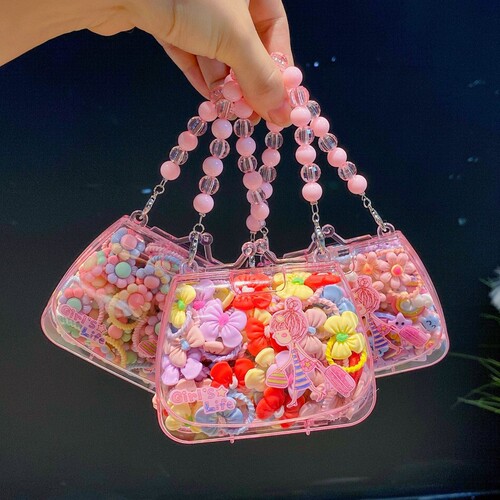 Cute Flower Cartoon Hairband for Kids, Baby, Non-Damaging Rubber Band, Girl Hair Accessories Set, Packaged in a Box