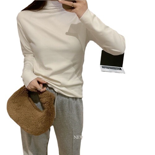 Ai Yaomi 16-color German velvet bottoming shirt for women, slim and versatile, thickened half turtleneck bottoming shirt, warm top for women