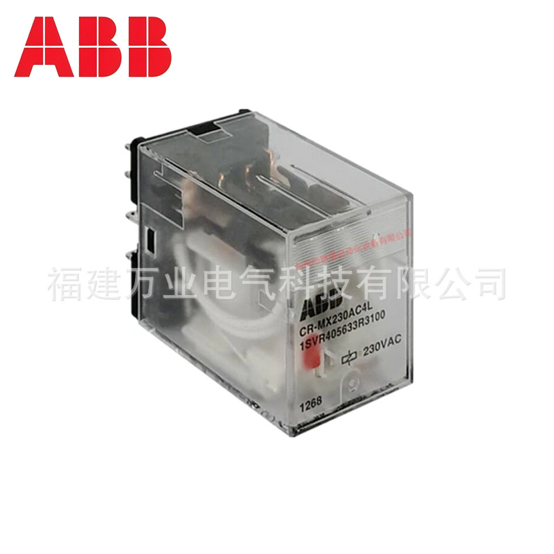 ABB插拔式中间继电器CR-MX系列 1SVR405633R1100；CR-MX024DC4L