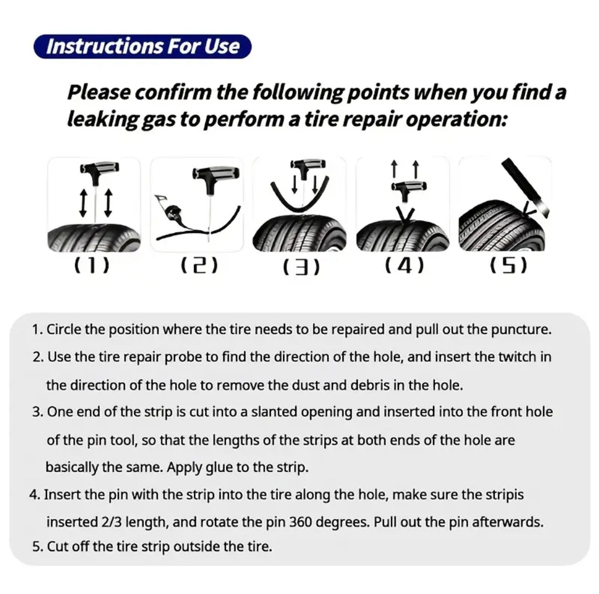 Cross-Border Hot-Selling Eva Emergency Tire Repair Tool Set Bag, a Must-Have for Car, Self-Driving Car and Motorcycle Tire Leak Repair