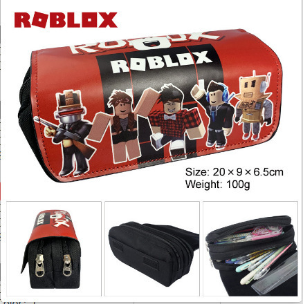 3D 新しい Roblox ROBLOX 二層鉛筆バッグ筆箱小中学生文具箱|undefined