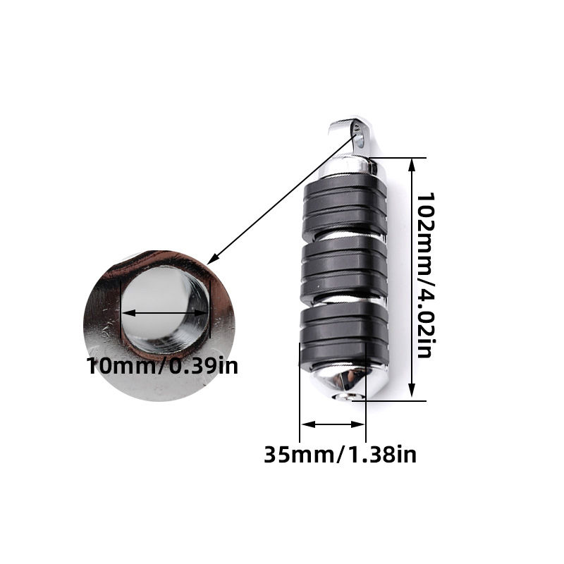 Suitable for Harley motorcycle modified accessories cruise pedal black rubber pedal non-slip pedal