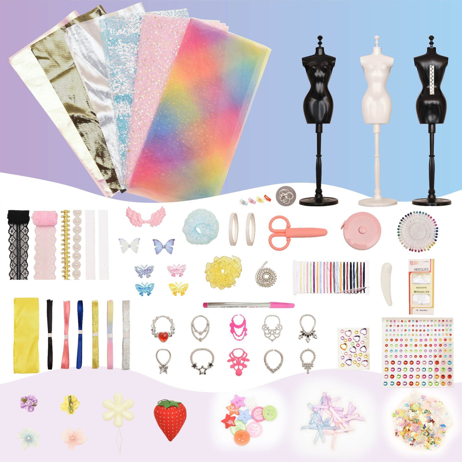 Diy Clothing Set Handmade Design Toy Girl Princess Dress Dress Design Gift_voghion.com