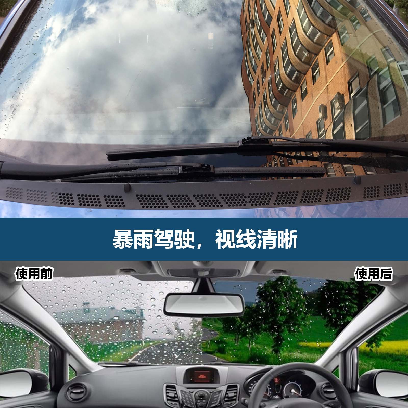 Car Glass Anti-Fog and Rain-Proof Agent, Windshield Coating Agent, Long-Lasting Anti-Fog Rearview Mirror Defogging and Waterproof Spray
