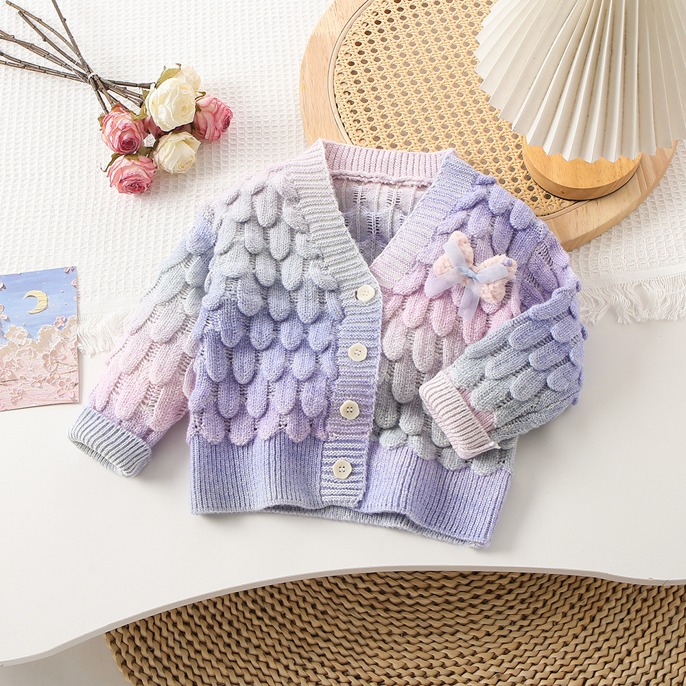 Korean style fashionable with protruding skirt, stylish and colorful gradient cute cover, three-dimensional girls'_voghion.com