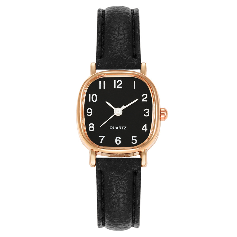Cross-border Square Watches Manufacturer Simple Personality Retro Student Ladies Quartz Leather Strap Women's Watches Women's Wholesale