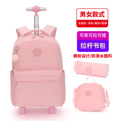 トレンドの子供用小学生ランドセル 無地 毛玉付き トロリーランドセル 3点セット パッケージバッグ 筆箱 汚れにくい 男女兼用