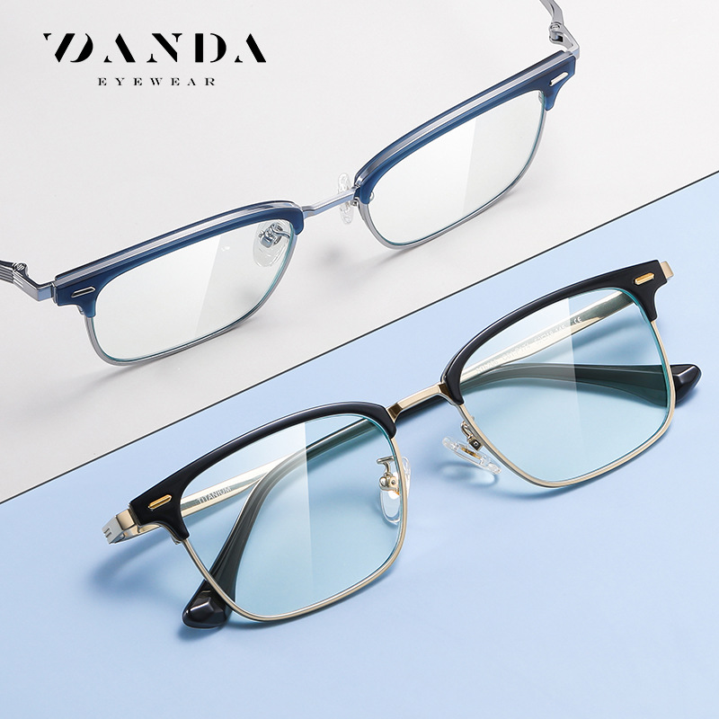 ST6206 moda caja de gafas anti-Luz Azul gafas de titanio puro Nuevo Marco hombres y mujeres pueden ser equipados con gafas lisas de miopía