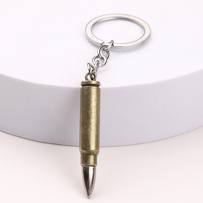 Jesús supervivencia pubg Bullet modelo aleación metal llavero colgante accesorios pollo juego arma periférica
