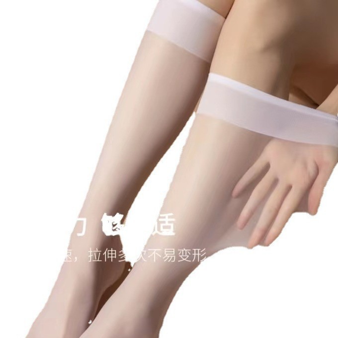 夏の大きいサイズの中筒のストッキングの女性の超薄のフックのやせた足の日本の黒い糸の半長い筒のすねのストッキングのメーカー|undefined