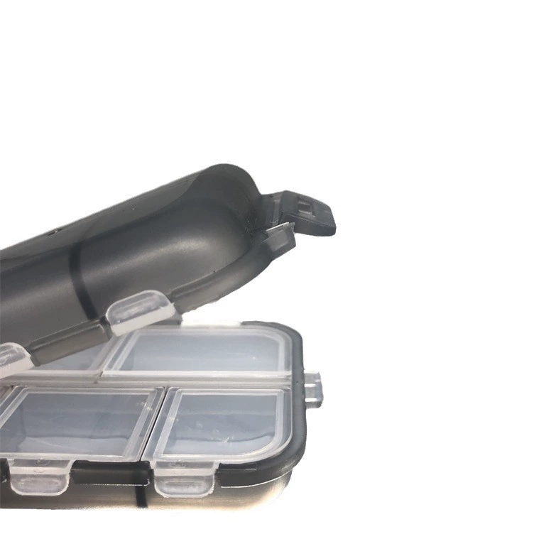 The manufacturer supplies food-grade PP material, 10 compartments per week, plastic flip-top pill box, Amazon best-selling storage box