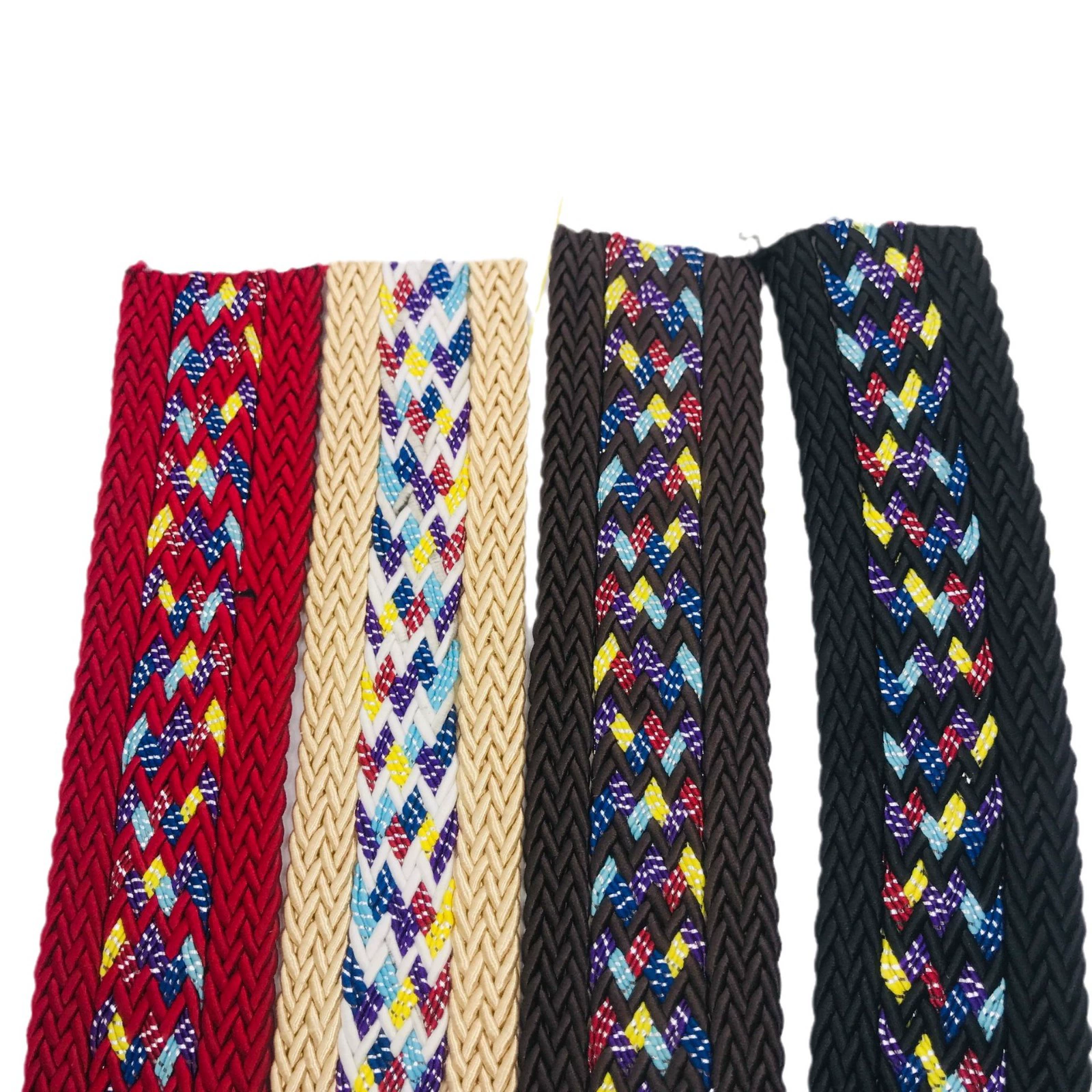 Производители спот поставляют цветные узорные ремни, тканые ленты, пляжные ботинки, сандалии, лапша, вспомогательные материалы оптом