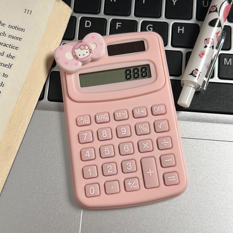 Calculadora de dibujos animados lindo creativo estudiante cultura de oficina producto de alto valor mini computadora portátil al por mayor