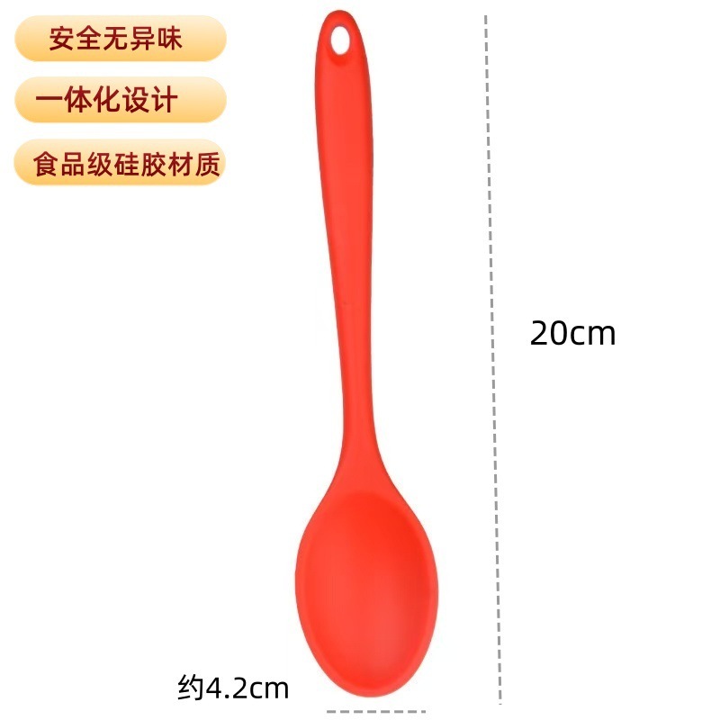 一体型シリコンスパチュラ、ノンスティック専用調理スパチュラ、食品グレードの家庭用フライパンスプーン、高温耐性キッチン用品セット|undefined