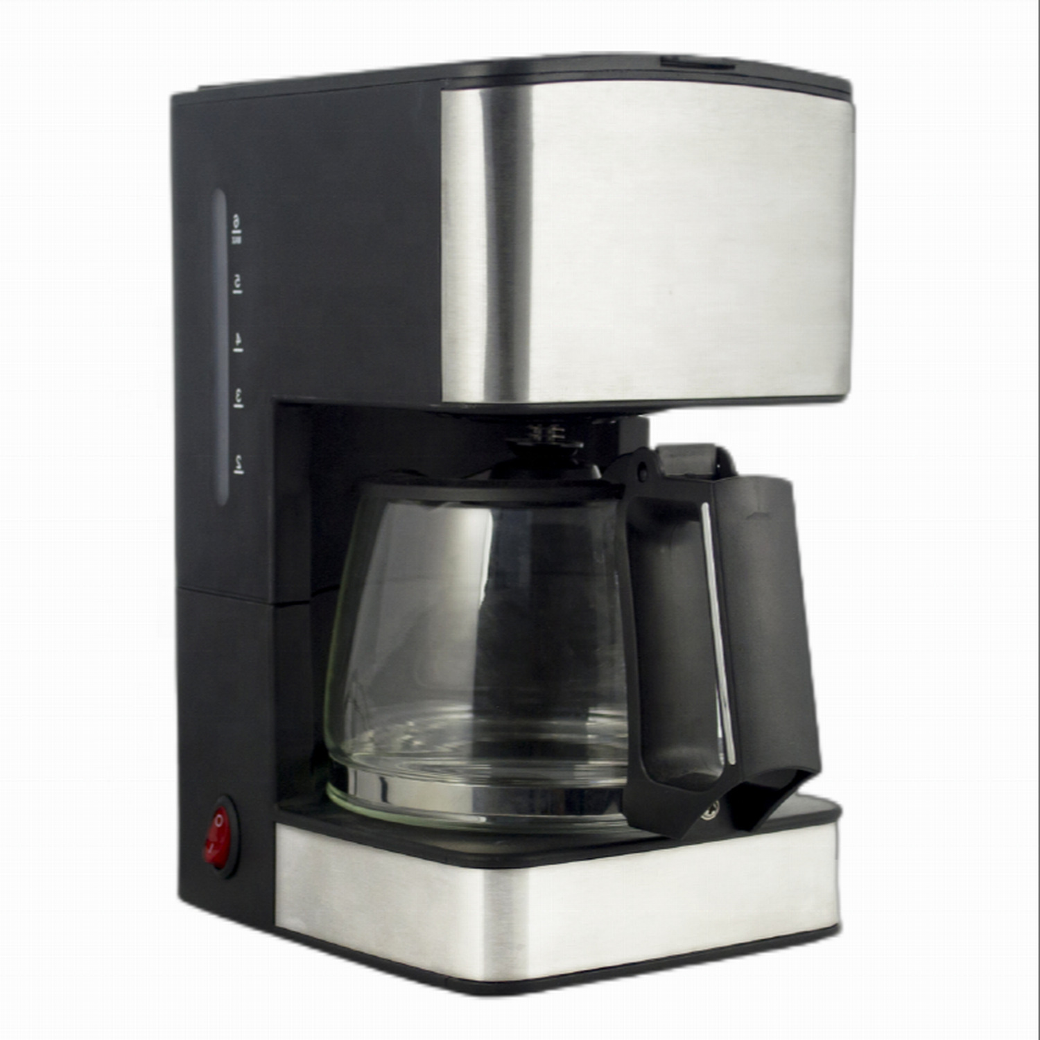 Mayorista cafetera de goteo transfronteriza con bandeja caliente desmontable soporte de embudo cafetera de goteo doméstica