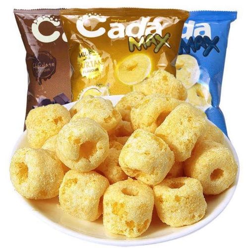 Thailand imported Cada Donut Durian Milk Chocolate Flavored Puff Snack wholesale with one-piece drop shipping