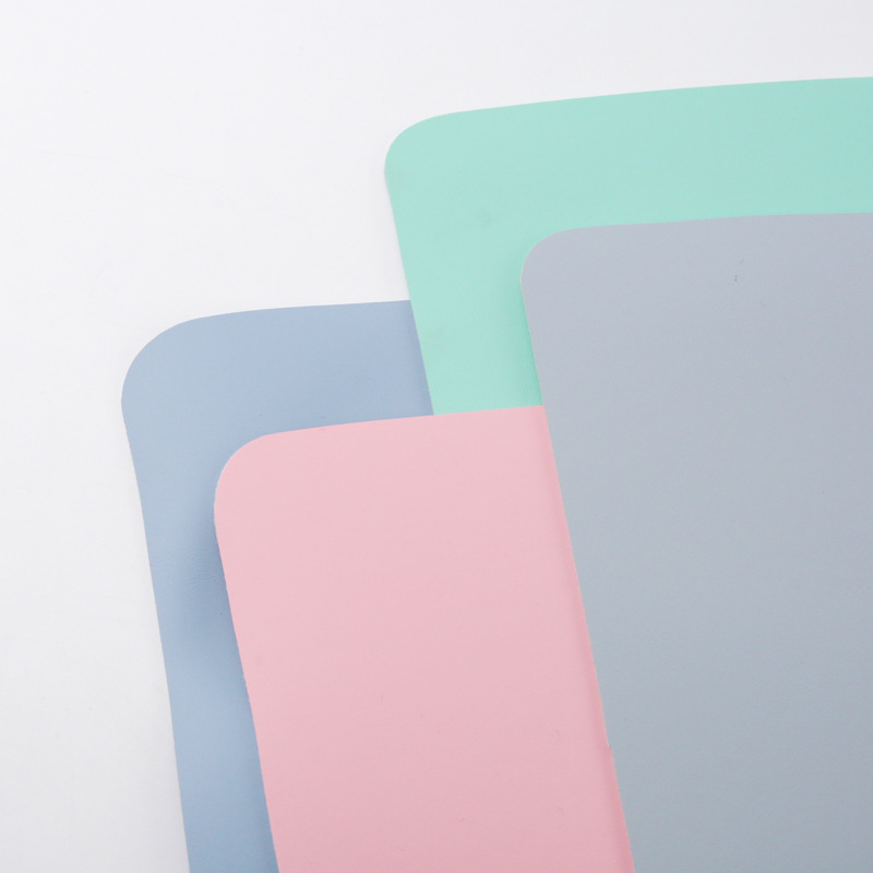 北欧风双面扇形硅胶皮革餐桌垫防水防油隔热碗垫美式餐垫批发