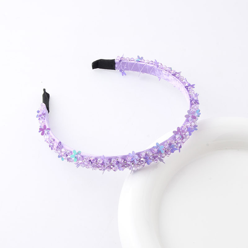 Sweet Solid Color Artificial Crystal Hair Band 1 Piece display picture 4