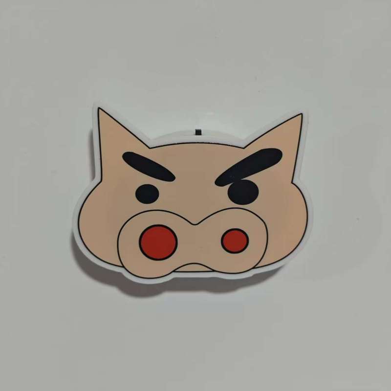 クレヨンしんちゃん発光冷蔵庫ステッカーパーソナライズされたクリエイティブ三次元磁気ライトブランド漫画かわいい家の装飾磁気ステッカー|undefined