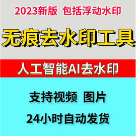 水印视频实用软件人工智能AI没有去除痕无痕图片去水印动态2023浮