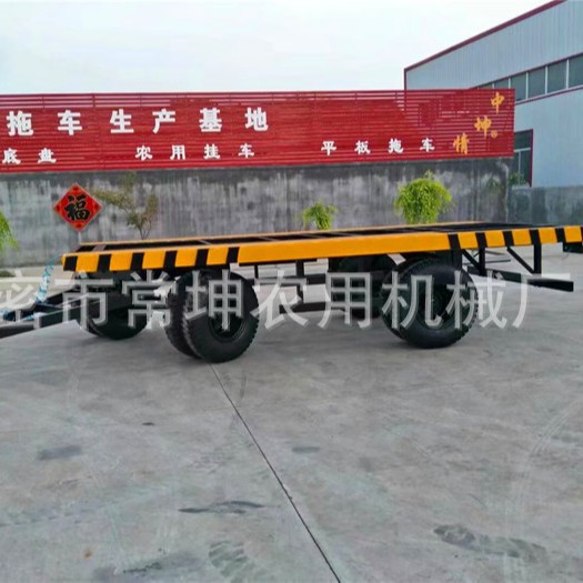 15吨平板拖车厂家  骨架平板拖车  雾炮设备拖车 价格优惠