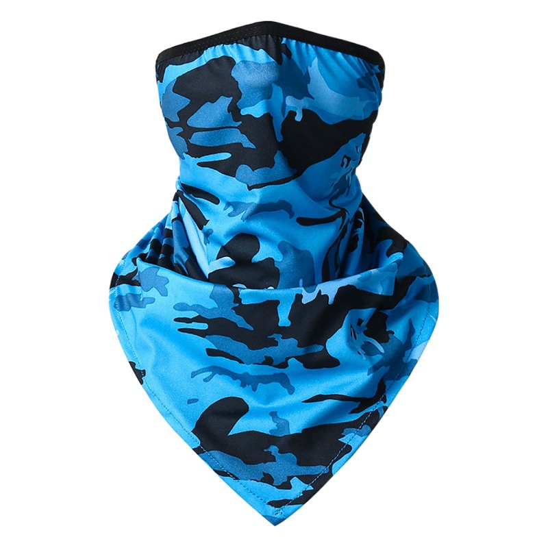 Летний ледяной Шелковый Солнцезащитный крем висячий ушной шарф велосипед Спорт на открытом воздухе треугольное полотенце дышащая Пылезащитная маска для защиты лица маска для верховой езды