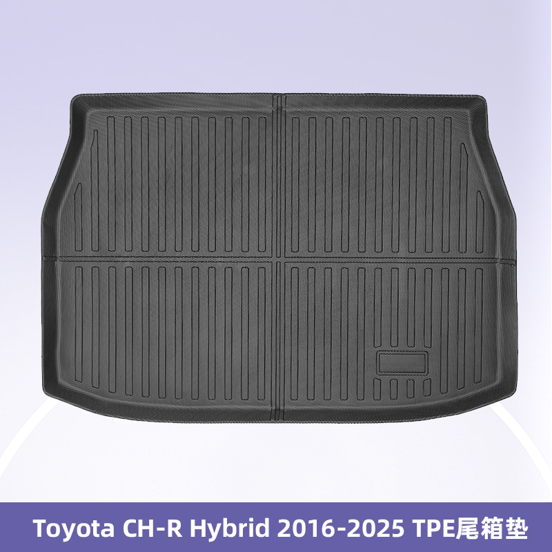 Para Toyota CH-R híbrido 2016 - 2025 timón derecho 3D todo el tiempo material TPE almohadilla de pie cojín de colateral