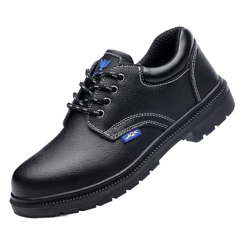 Мужские защитные рабочие ботинки, зимние ботинки с защитой от ударов и проколов со стальным носком, износостойкая кожа, удобная резиновая подошва.