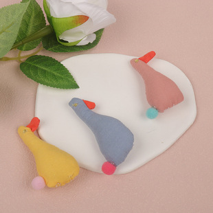 New Little Yellow Duck Bangs Clip Accessories Hairpin Brooch Accessories Girls Headwear Shoes Bag Semi-Finished Accessories Corsage