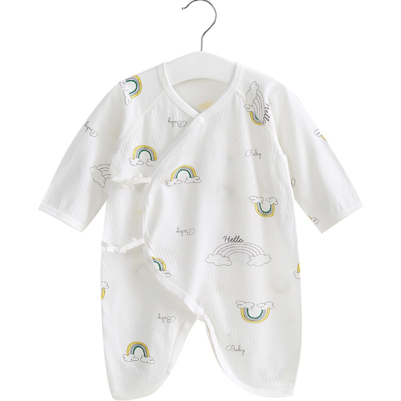 Ropa de bebé recién nacido primavera y otoño verano monje de manga larga verano Delgado aire acondicionado mameluco hombres y mujeres mono de bebé recién nacido