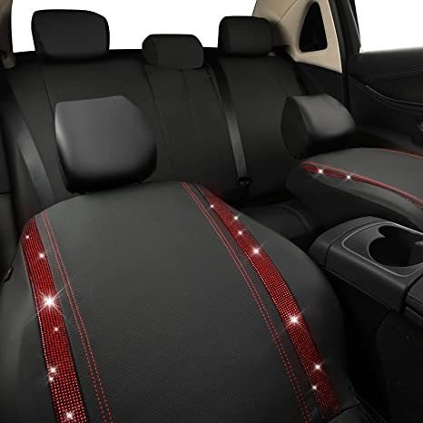 Source Manufacturer Black Diamond-Studded Waterproof Car Seat Cover Full Set Amazon Temu Meike Duo Russia