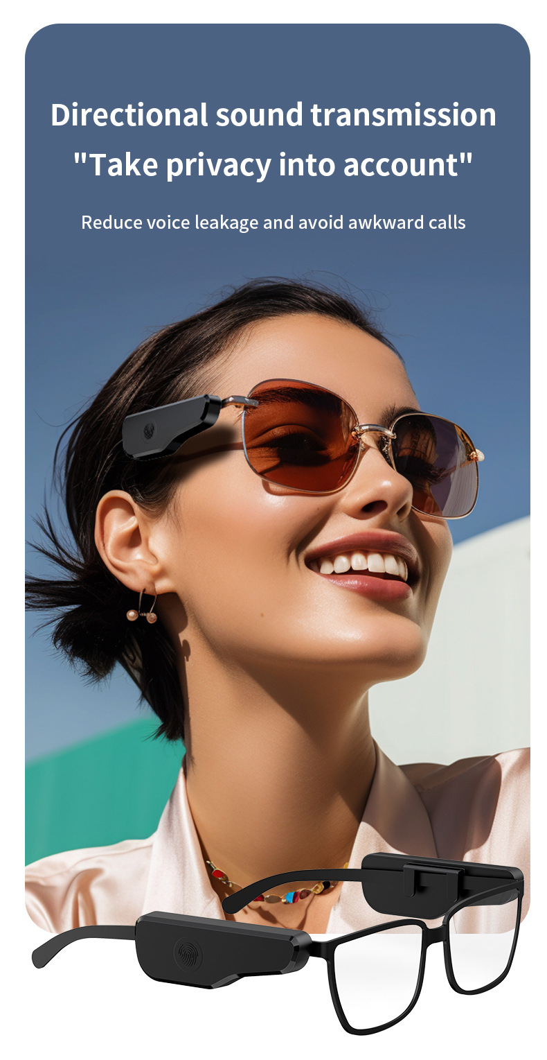 Bluetooth Smart Glasses Adapter With Touch Control And Long Battery_voghion.com