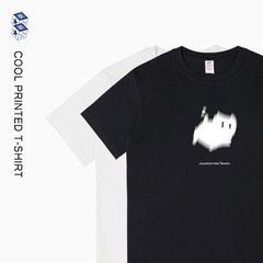 半袖tシャツ男性動物漫画プリント純綿丸首ゆるい半分袖夏シンプルカジュアル男性服上着