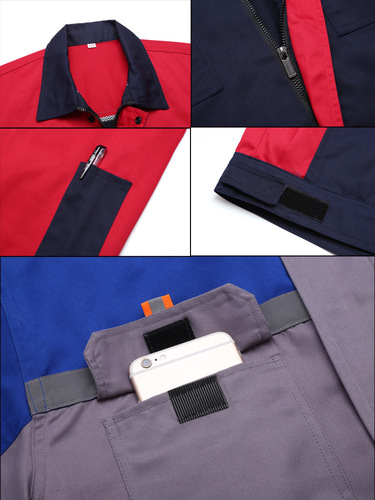 Work clothes suit men's wear-resistant spring and autumn long-sleeved labor insurance clothing auto repair work clothes machine repair factory clothes tooling