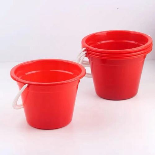 Plastic small red bucket kindergarten children's art painting pen washing art pen washing bucket paint mixing bucket strawberry small bucket