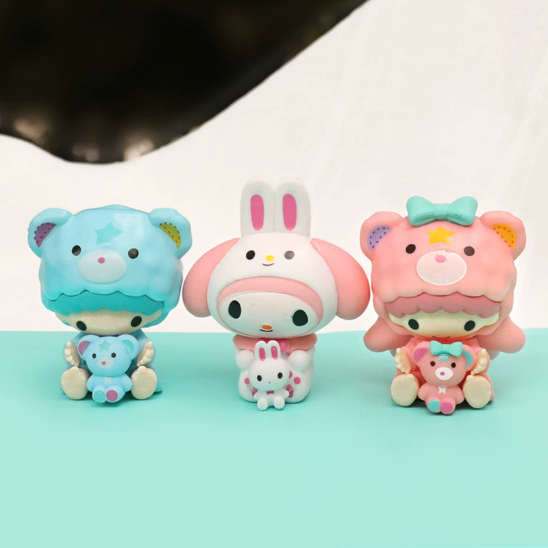 Hello Kitty, мини-фигурка в стиле персонажа, кукла для мальчиков и девочек, настольный декор