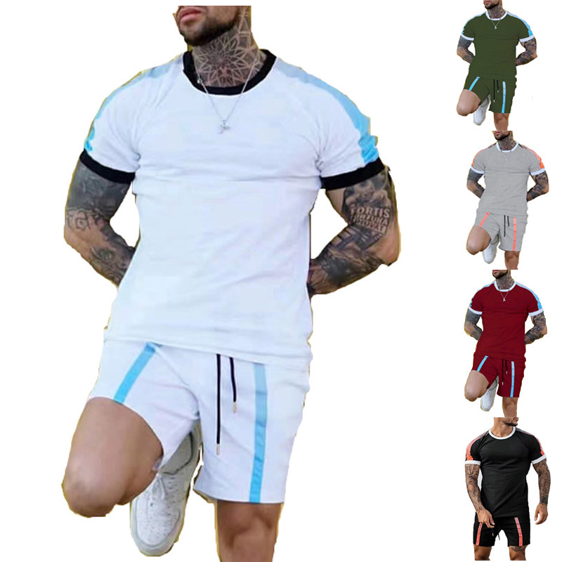 Men's Solid Color Shorts Sets Men's Clothing display picture 1