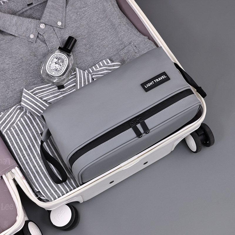 Bolsa de lavado para hombres de doble capa transfronteriza multifuncional de gran capacidad de alta calidad de viaje bolsa de almacenamiento de cosméticos portátiles