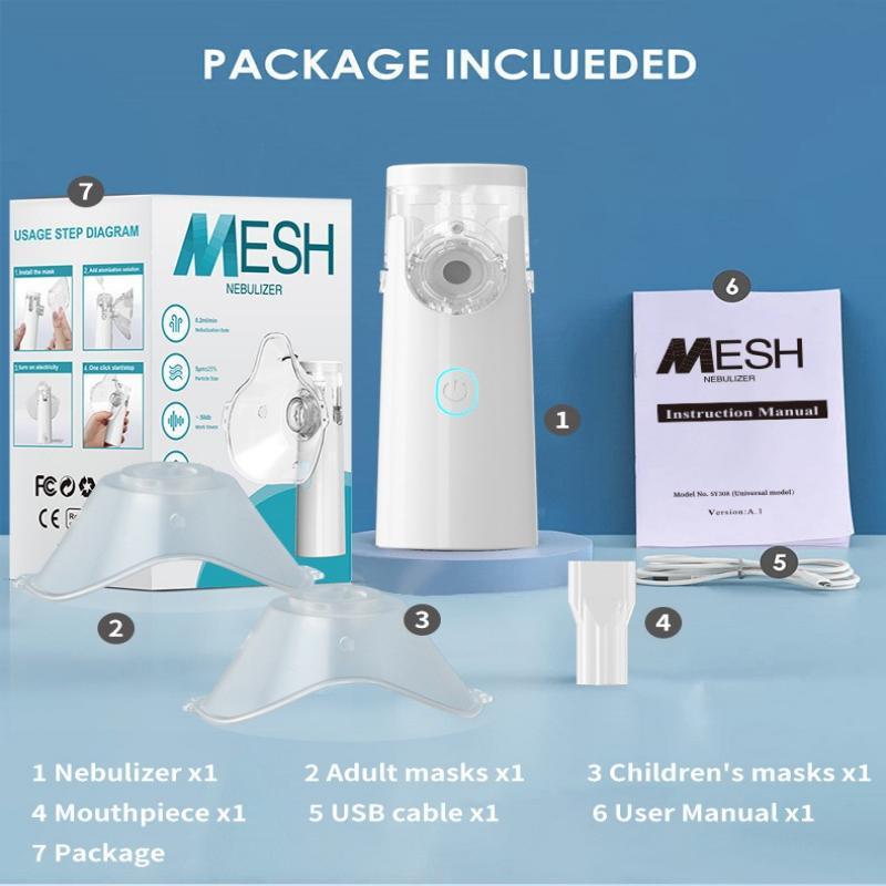 工厂便携SY308医用级儿童成人电子雾化机微网外贸中文手持雾化器|undefined