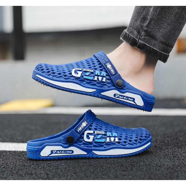 Men's Thick Soled Breathable Sports Clogs With Comfortable Cushion_voghion.com