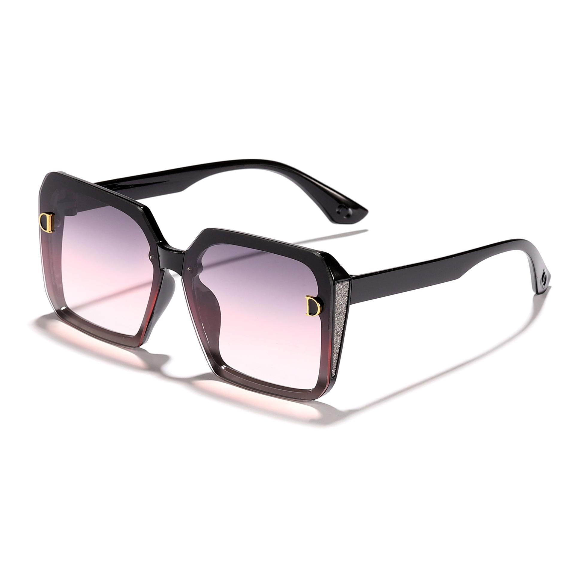 Hoja de polvo gris de marco negro