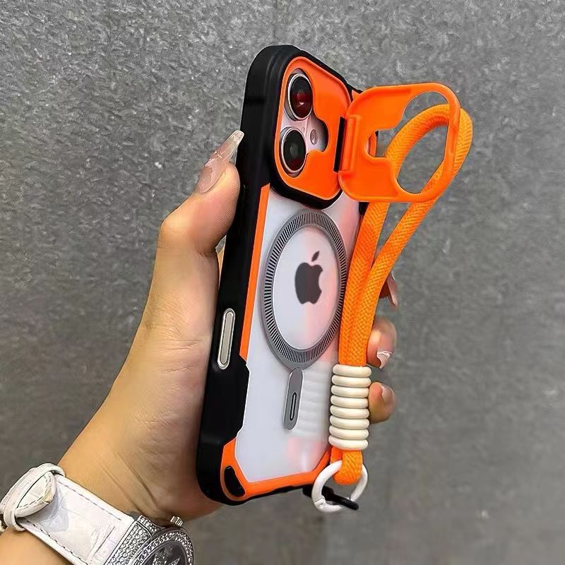 Escudo de oráculo multifuncional soporte de succión magnética para iPhone17 caso de teléfono celular a prueba de caídas manzana 15 14 juegos transfronterizos