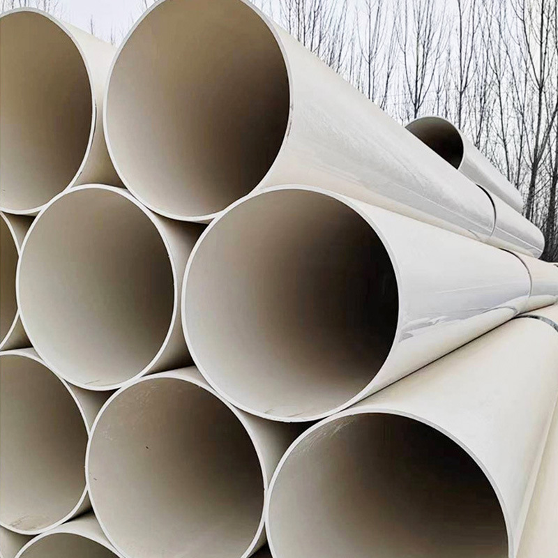 160 series PVC thickened drainage pipe large diameter hard pipe white plastic hard pipe rainwater dr