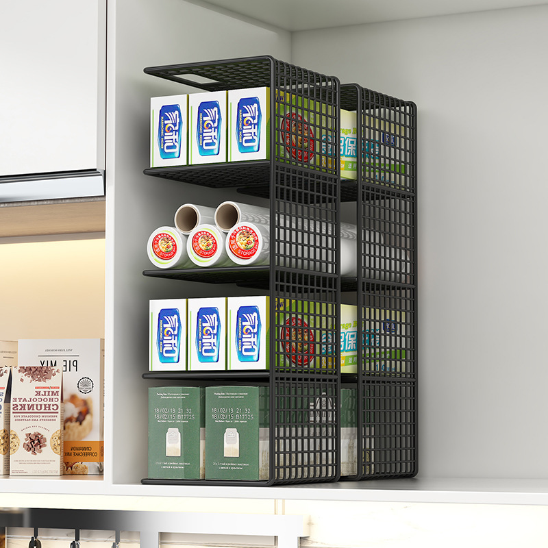 ラップフィルム収納棚戸棚分格整理棚戸棚内台所用品分棚省空間神器|undefined
