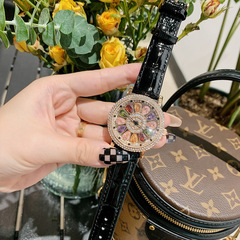 DINIMI TiMiNi Women's Watch Fashion Trendy Elegant Diamond-Encrusted Light Luxury Diamond-Banded Ladies Watch