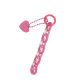 Chain pendant love key chain diy handmade acrylic chain protective case pendant bag mobile phone chain