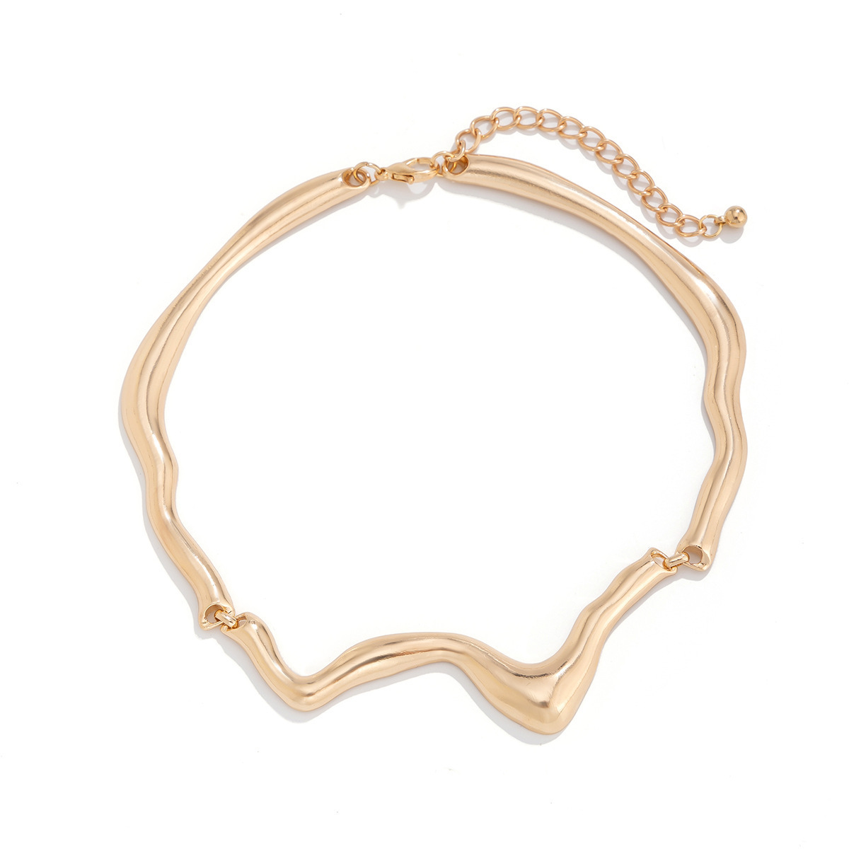 29g Weight Bracelets, Necklace Classification 1 Piece Quantity Holiday, Daily Occasion Alloy Material Irregular Pattern Women's Gender Punk, Streetwear Style Punk Streetwear Irregular Alloy Women's Bracelets Necklace 26